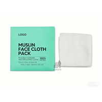 Serviette en mousseline de coton biologique 100% avec logo personnalisé, douce et naturelle, style brosse, pour femmes, usage domestique et salle de bain