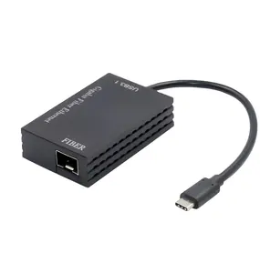 Long Life High Quality USB3.1 SFP 1000M Gigabit Fiber Optic Ethernet Network Adaptor Type C Fiber