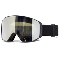 2023 femmes hommes Snowboard sport Googles Oem Logo personnalisé Otg rétro Anti buée couverture rabattable lunettes de neige lunettes de Ski magnétiques