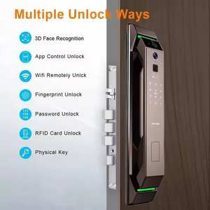 Wi-Fi App Connected Fully Automatic Smart Lock Tuya Control Aluminum Alloy <strong>Code</strong> &amp; Password for Wood Doors - Product Image 5