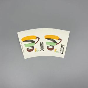 Customized Die-Cutting Food Grade Disposable Double PE Waterproof Eco-Friendly Recyclable Paper Cup for Material Paper Cup <b>Fans</b> - Product Image 1