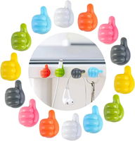 Pouce mur crochet câble gestion fil USB organisateur Clips crochets muraux cintre support de rangement pour cuisine salle de bain maison