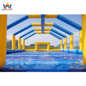 Terrain de football gonflable en savon, durable et certifié, grande expérience de tente de sport en plein air - Product Image 6