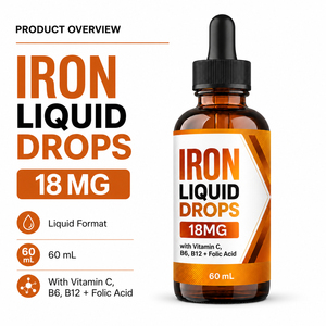 Premium Blood Tonic Glycinate Liposomal Natural <b>Supplement</b> Calcium Zinc Selenium Iron Oral Liquid Drops Adult Anemia Support - Product Image 2