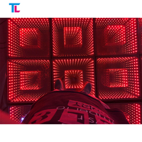Miroir magique 3D à LED Carreaux de piste de danse pour hôtel, maison, discothèque, événement Carreaux Miroir 3D Piste de danse