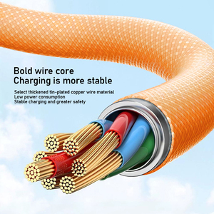 Cable USB C <span class=keywords><strong>de</strong></span> 30W 60W con Trenzado <span class=keywords><strong>de</strong></span> Nailon, Cable <span class=keywords><strong>de</strong></span> Carga Rápida Tipo C para <span class=keywords><strong>iPhone</strong></span> 17/17 Pro, para Samsung Note20 y Más - Product Image 5