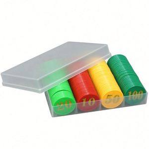 Custom-made Colored PS Plastic Poker Chip <b>Sets</b> for Casino Entertainment and <b>Board</b> Games - Product Image 2