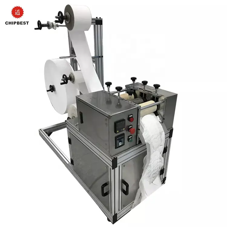 Machine de fabrication de serviettes hygiéniques pliées semi-automatiques de base