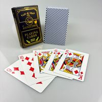 Jeu de cartes de poker italien personnalisé imperméable avec boîte en papier durable et écologique pour usage familial