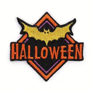 Fashion Low Price Wholesale Halloween Pattern Patch Custom Embroidery Patches No Minimum For Jeans