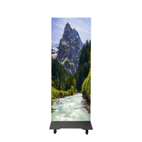 Pantalla LED Portátil Plegable para Carteles, Exhibición LED Móvil para Publicidad en Centros Comerciales, Promoción de Bienvenida