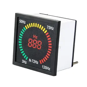 Nin Nieuwste 72Mm * 72Mm 3-120Hz Indicator Frequnecy Meter Led Digitale Scherm Montage