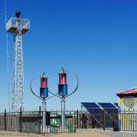 Générateur de vent hors/sur réseau 10kw 5kw 3kw éolienne verticale 12v/24v/48v avec contrôleur hybride de vent solaire MPPT Turbine sur le toit