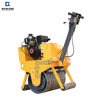 Mini-compacteur vibrant portatif pour asphalte, machine de construction