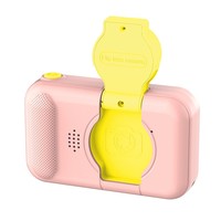 Appareil photo pour enfants mignon avec objectif rotatif à 180°, écran HD 2,4 pouces, enregistrement vidéo 1080p, zoom optique 10x, écran IPS avec protection des yeux, filtre CMOS, jeux et musique
