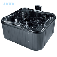 Bain à remous extérieur 6 places avec système Balboa, piscine à débordement, jacuzzi de luxe, spa sexy, prix abordable