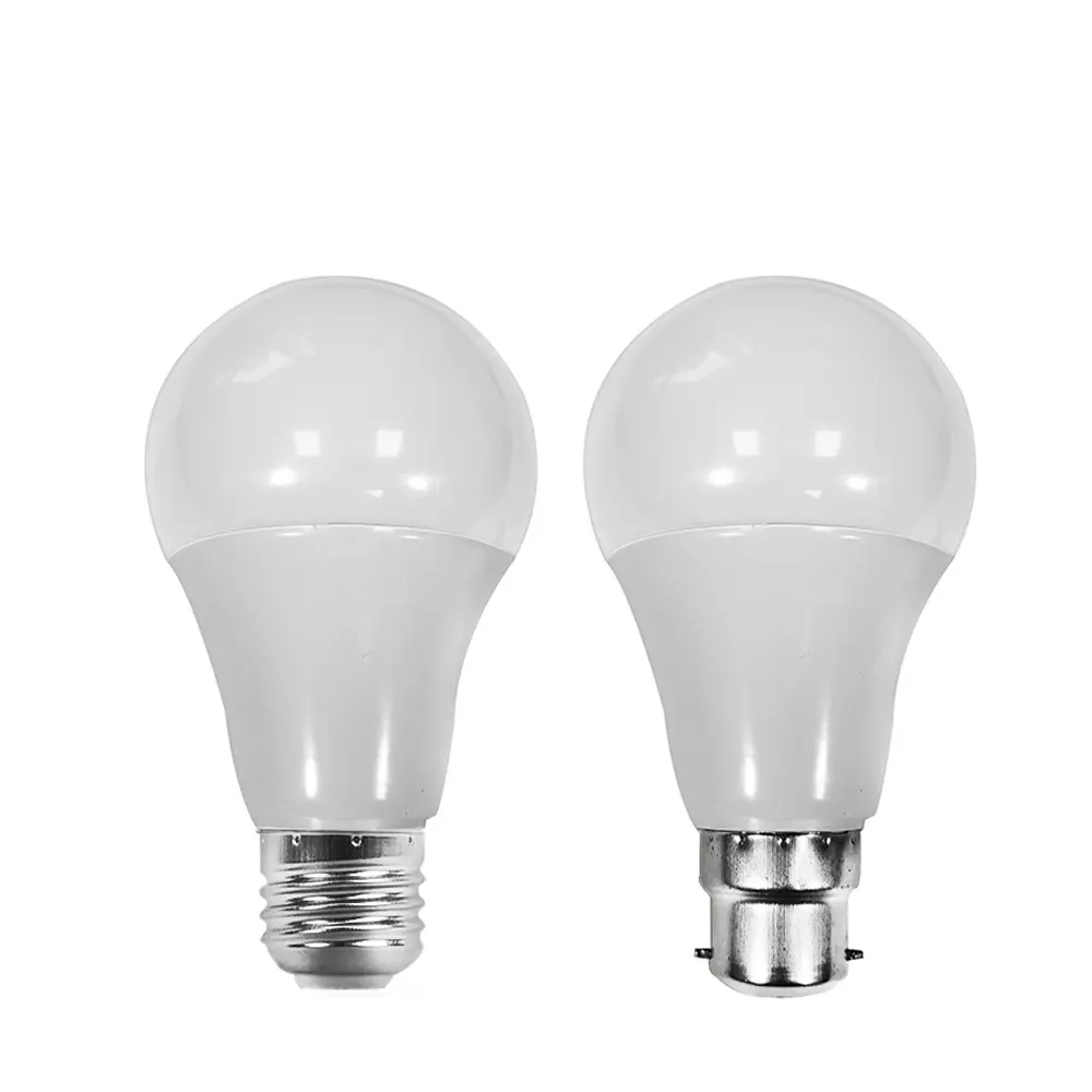 Foshan Aluminum+plastic 120lm/w led bulb CRI80 3W 5W 7W 9W 12W 15W 18W 22W 24W E27 B22 LED Bulb Light pf0.95