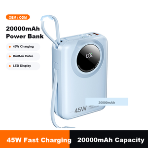 พาวเวอร์แบงค์พกพา 45W <span class=keywords><strong>20000mAh</strong></span> พร้อมสายชาร์จคู่ในตัว - Product Image 4