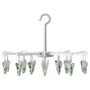 Jiayi 20-Clip Sock <b>Drying</b> <b>Rack</b> Heavy Duty Hook Type For Home Use With 3kg Load Capacity - Product Image 2