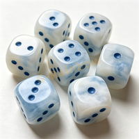 Dés en pierre précieuse D6 style jade, ensemble de dés à points, dés de casino de précision, dés de mahjong, logo gravé sur mesure