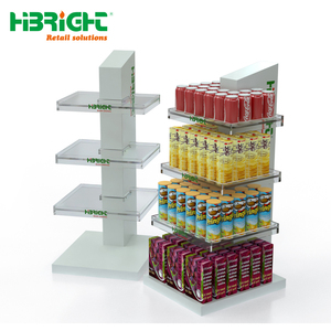 <b>Modern</b> Acrylic Display Rack Clear Tiered <b>Shelf</b> for Cosmetic and Snack Merchandising Luxury Supermarket End Cap - Product Image 3