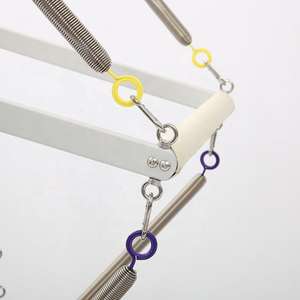 Body Balance Beuk Pilates Halve Toren Wit Hout Reformer Machine Met Aluminiumlegering Yoga Trainingsbed - Product Image 6