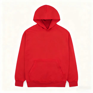 2026 Autumn 360gsm Woven Oversized Drop Shoulder Hoodie 22 Colors Ribbed Cuff Hem Customized Logo Hooded <b>Pullover</b> - Product Image 4