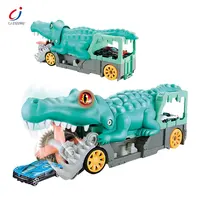 Chengji – voiture de course Monster Devour pour garçons, jouets en alliage, transporteur, véhicule, chenille Crocodile, camion, jouet
