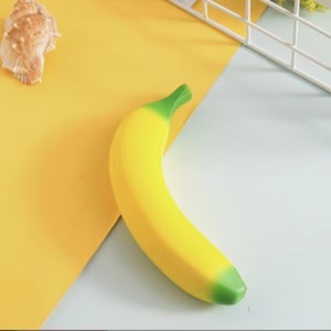Jumbo Kawaii Soft Giant Fruit Squishies Banana-Style Squeeze Toys for Stress Relief Slow Rising TPR Squishies Fidget Toys - Product Image 3