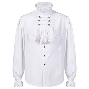 Costume da <span class=keywords><strong>Uomo</strong></span> Vintage <span class=keywords><strong>Medievale</strong></span> Rinascimentale Vittoriano Edoardiano con Cappotto Lungo, Colletto a Risvolto, Camicia e Pantaloni MDEC-035 - Product Image 5
