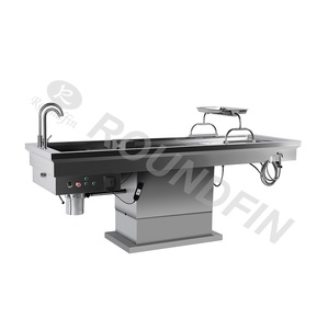 Mesa de embalsamamiento de alta calidad, mesa de anatomía hidráulica de acero inoxidable, mesa de disección de morgue - Product Image 1