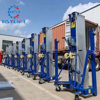 Plateforme élévatrice mobile légère pour la manutention de matériaux, hauteur de levage de 3,5 m à 7,9 m, capacité de 200 kg, 300 kg, 500 kg