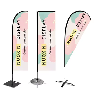 Wholesale Promotional Banners Beach Banner Teardrop Tear Drop Flags Beach Feather Flag Printing With Beach Flag Base