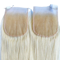 FYX HD Closure en dentelle sans colle, Cheveux humains Remy Super Double Drawn, Double trame machine, Frontal bouclé, Personnalisable en Chine