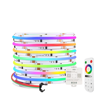 Bande LED COB adressable DC12/24V 576 LED/m WS2811 SPI programmable RGBIC sans points, bande lumineuse couleur rêve pour KTV, jeux et décoration