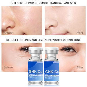 Siero Viso Antirughe e Rassodante con Peptidi di Rame Blu, Etichetta Privata e Logo Personalizzato, Polvere Riparatrice GHK-Cu - Product Image 2