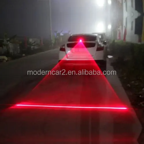 Car Auto LED Laser Fog Light Motorcycle Tail Lamp Vehicle Anti-Collision Taillight Brake Braking Warning Lamps Car Fog Light