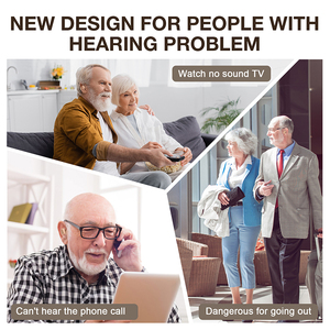 Cancelación de ruido Inalámbrico Sordo en el oído Cic Dispositivo de audífonos recargable Amplificador para personas mayores Sordera los ancianos - Product Image 3