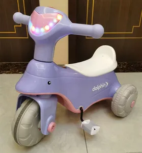 Vendita calda 3 in uno per bambini giro elettrico in moto 3 ruote per bambini giro elettrico su/3 in 1 triciclo elettrico per bambini a buon mercato