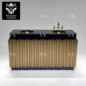 <span class=keywords><strong>Mueble</strong></span> <span class=keywords><strong>de</strong></span> baño <span class=keywords><strong>de</strong></span> <span class=keywords><strong>lavabo</strong></span> doble <span class=keywords><strong>de</strong></span> lujo <span class=keywords><strong>de</strong></span> gama alta con mostrador <span class=keywords><strong>de</strong></span> acero inoxidable y mármol <span class=keywords><strong>Lavabo</strong></span> <span class=keywords><strong>de</strong></span> alta estética <span class=keywords><strong>de</strong></span> diseño moderno - Product Image 6
