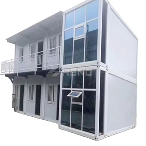 Immeuble de bureaux à deux étages, maisons modulaires en conteneurs plats de 20 pieds personnalisées - Product Image 4