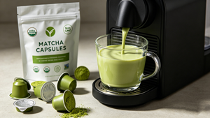 Capsules de Matcha et dosettes de café de qualité cérémoniale personnalisables, poudre de thé instantanée, emballage sous vide - Product Image 4