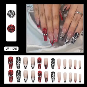 Suministros para <span class=keywords><strong>uñas</strong></span> Productos <span class=keywords><strong>de</strong></span> belleza Prensa en las <span class=keywords><strong>uñas</strong></span> Venta al por mayor Ballet largo <span class=keywords><strong>Halloween</strong></span> Spider Man Usable Puntas <span class=keywords><strong>de</strong></span> <span class=keywords><strong>uñas</strong></span> acrílicas artificiales - Product Image 2