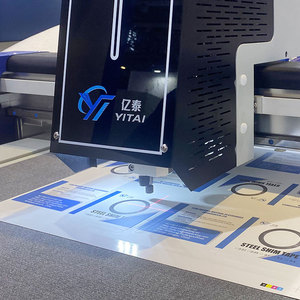 <span class=keywords><strong>CNC</strong></span> kỹ thuật số các tông sóng Vinyl phẳng cắt decal hộp <span class=keywords><strong>carton</strong></span> mẫu máy làm cho dán - Product Image 2