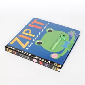 Impresión de Libros Infantiles Personalizados a Color, Libros de Tapa Dura con Diseño de Rana, Álbumes de Fotos Coloridos con Cierre de Cremallera y Botones - Product Image 1