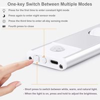 OEM ODM Lampu Malam Sensor Pir Isi Ulang USB Nirkabel Magnet Dapur Di Bawah Lemari LED Di Bawah Kabinet Pencahayaan Sensor Gerak