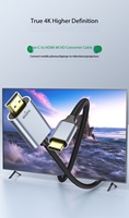Kabel Adaptor Mirroring USB C ke HDTV 4K 30HZ 60Hz 8K60HZ untuk Laptop, Hubungkan ke TV, Monitor, Proyektor
