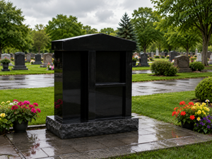 Columbarios Tradicionales Americanos de Granito Negro Ensamblados con 2 Años de Garantía para Cementerio - Product Image 5