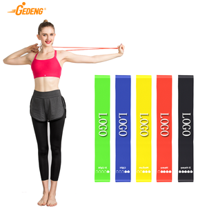 GEDENG grosir kustom cetak Hip Latex <span class=keywords><strong>Loop</strong></span> elastis Pilates latihan Gym Yoga kebugaran latihan peregangan Band 5 Set resistensi Ba - Product Image 1
