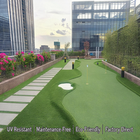 Fabricant de gazon artificiel, tapis de gazon synthétique pour putting green, tapis de gazon pour la décoration de paysages et de jardins, usine